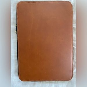 Portland Leather Laptop Case Double Zip MacBook Case Honey